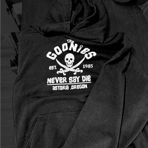 Goonies Black Graphic Hoodie